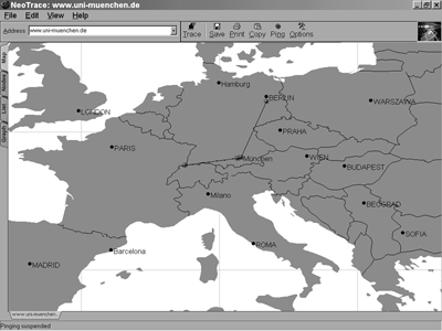 Kartenansicht Neotrace